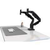 F160 17-27" Çift Kol Amortisörlü Vesa Monitör Standı