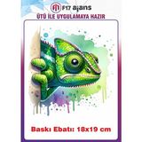 F17 Ajans Bukelamun Ütü ile Yapışan Tekstil Kumaş Tişört Dtf Baskı