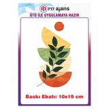 F17 Ajans Çiçek Desen Temalı Ütü ile Yapışan Tekstil Kumaş Tişört Dtf Baskı