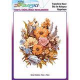 F17 Ajans Dtf Transfer Baskı Ütü ile Yapışan Tişört Tekstil Renkli Görsel 16cm x 19cm