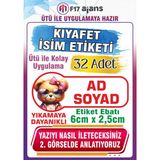 F17 Ajans Gözlüklü Ayıcık Temalı Okul Kıyafet Etiketi Isme Özel Tekstil Baskı