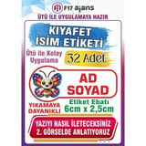 F17 Ajans Kelebek Temalı Okul Kıyafet Etiketi Isme Özel Tekstil Baskı