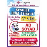 F17 Ajans Panda Temalı Okul Kıyafet Etiketi Isme Özel Tekstil Baskı