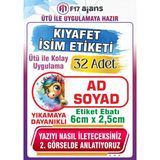 F17 Ajans Renkli At Temalı Okul Kıyafet Etiketi Isme Özel Tekstil Baskı