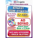F17 Ajans Renkli Unicorn Temalı Okul Kıyafet Etiketi Isme Özel Tekstil Baskı