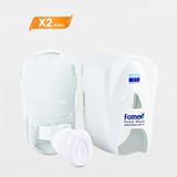 F205 Köpük Sabun Aparatı Beyaz 500 ml 2 Adet - Renk: Beyaz