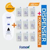 F210 Köpük Sabun Aparatı Beyaz 1000 ml +F116 Köpük Sabun 1000 ml Standart 9 Adet