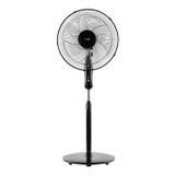 F29 40W 3 Kademe 5 Pervane Döner Başlıklı Vantilatör - Siyah