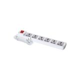 F307B 6'lı Anahtarlı Universal Grup Priz 3 Metre Pratik Orta Mesafe Priz
