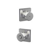 F40 Bwe 625 Col Bowery Topuz Collins Yatak ve Banyo Gizlilik Kapı Kilidi, Parlak Krom - 001-Renkli - Option-1