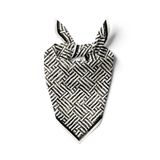 F40 Modabutik Siyah Beyaz Desenli Bandana