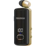 F580 Dijital Göstergeli Makaralı Titreşimli Bluetooth Kulaklık Gold - Çok Renkli