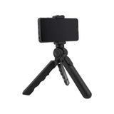 F6 2-In-1 Katlanabilir Selfie Stick ve Masa Tripodu – Bluetooth Uzaktan Kumandalı Telefon Tripodu | Akıllı Telefon Tutucu Uyumlu - 000-Siyah - Option-1