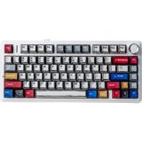 F75 Mekanik Rgb Tkl Reaper Switch Kablosuz Makrolu Hot Swap Klavye Comic - Siyah