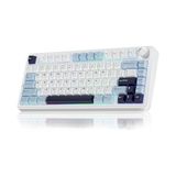 F75 Mekanik Rgb Tkl Reaper Switch Kablosuz Makrolu Hot Swap Klavye Lacivert - Çok Renkli