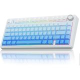F75 Mekanik Rgb Tkl Seiya Switch Kablosuz Makrolu Hot Swap Klavye Gradyan Mavi - Çok Renkli - Standart