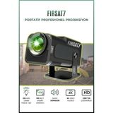 F96 Taşınabilir Sinema Dizi Film Projeksiyon 1080P/2K/4K Ev Sineması Dahili Android Wifi & Bluetooth - Siyah