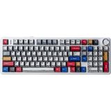 F99 Pro 3 Modlu Rgb Hot Swap Mekanik Star Vector Switch Kablosuz Makrolu Klavye Comic - Çok Renkli