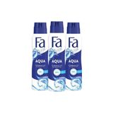Fa Aqua Deosprey 150 ml Kadın Deodorant - 3 Adet 48 Saat Kalıcı Okyanus Ferahlığı