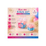 F&A Candle 20 Adet Girl or Boy Bubble Mum Hediyelik El Yapımı Vanilya Kokulu Baby Shower Cinsiyet Partisi
