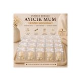 F&A Candle Kişiye Özel El Yapımı Ayıcık Mum – Vanilya Kokulu Nikah Nişan Kına Cinsiyet Partisi Hediyelik 50 ADET