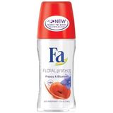 Fa Floral Protect Poppy & Bluebell Kadın Deodorant, 48 Saat Koruma, Alkol İçermez