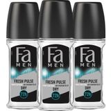 Fa Fresh Pulse 3x50 ml Erkek Roll-On