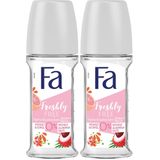 Fa Freshly Free Greyfurt & Liçi Kadın Roll-On 1 Adet 2li paket