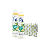 Fa Hawaii Love Deo Spray 150 ml, 2'Li Paket, Ananas Çanta Hediyeli