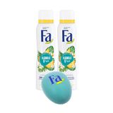 Fa Hawaii Love Deo Spray 150 ml 2'li Paket + Saç Açıcı Tarak