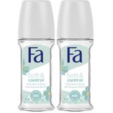 Fa Kadın Soft & Control Roll-On 50 ml Yasemin Kokulu 1 Adet 2li paket