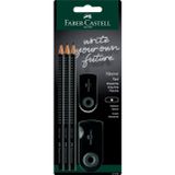 Fa Kol Seti - 3 x Grip 2001 B Kalem, 1 x Kol mini silgi, 1 x Kol ikili bileme kutusu