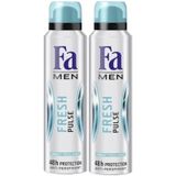 Fa Men Fresh Pulse 2x150 ML Deodorant