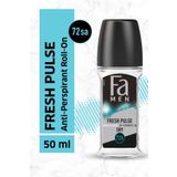 Fa Men Fresh Pulse Bergamot Canlılığı Roll‑On 50 ml Erkek Deodorant - 48 Saat Kalıcı Ferah Koku