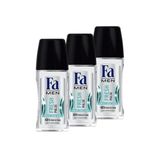 Fa Men Fresh Pulse Roll-on Deodorant, 3'lü Set, Taze Yasemin Kokusu, 48 Saat Koruma