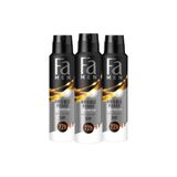 Fa Men Invisible Power Deosprey 150 ml Erkek Deodorant – 3 Adet 48 Saat Kalıcı Kıyafet Koruma
