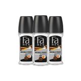 Fa Men Invisible Power Roll-On 50 ml Erkek Deodorant - 3 Adet 48 Saat Kalıcı Kıyafet Korumalı