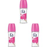 Fa Pink Passion Çiçeksi Kokulu Kadın Roll-On 50 ml 1 Adet (3 paketi)