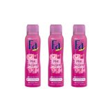 Fa Pink Passion Deodorant Sprey, 150ml x 3 Adet