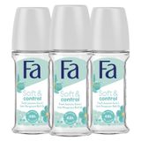 Fa Soft-Control 3x50 ml Roll-On
