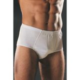 FAAL 125x2 Erkek Slip Külot, Penye Süprem, 2'li Set, Beyaz, S Beden