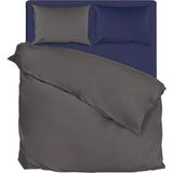 Faal Çift Kişilik Nevresim Takımı Mavi Gri - 200 x 220 cm - Gri - Mavi