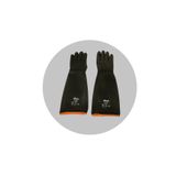 FABA H2-45 Cm Kauçuk Uzun Siyah Asit Ve Iş Eldiveni