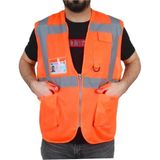 Faba Ikaz Yeleği Mühendis Tipi Cepli Fosforlu Reflektörlü