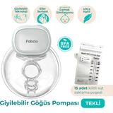 Fabcio Mamma Tekli Giyilebilir Smart Göğüs Pompası - Standart - Beyaz