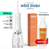 Fabcio Mysmile 7 In 1 Smart Taşınabilir Ağız Duşu + Diş Mine Bakım Serumu Hediye - Beyaz