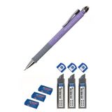 Faber Apollo 0.7 Uçlu Kalem Mor + Faber Sınav Silgisi + Faber 0.7 Uç