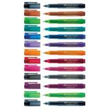 Faber Castell 10 Renk Broadpen 0.8 mm Keçeli Kalem