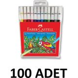 Faber-Castell 100 Adet Yıkanabilir Keçeli Kalem 12LI