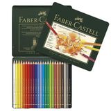 Faber Castell 110024 Polychromos 24 Renk Kuru Boya Kalemi